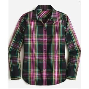 J. Crew Slim-fit Button Down Shirt in Pink Stewart Tartan Size 4
